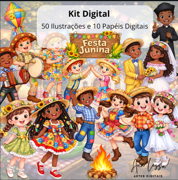 Festa Junina - Kit Digital - Imagem 1