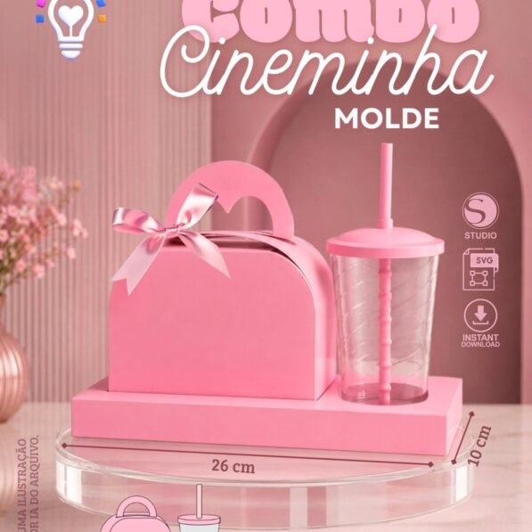 Kit Cineminha Copo Twister - Molde