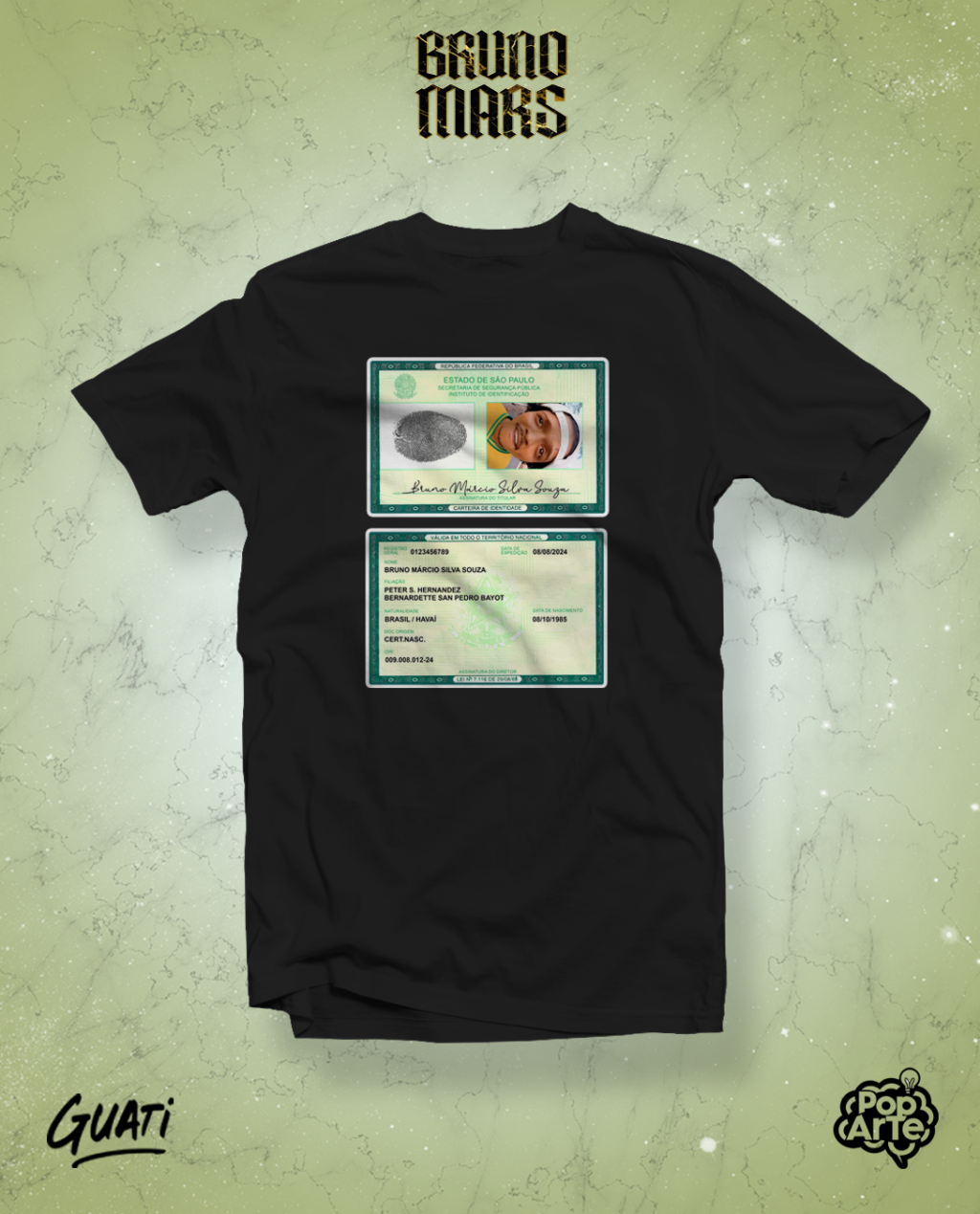 Bruno Mars - Artes para Camisetas - Imagem 4