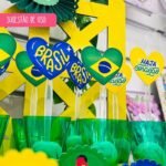 Repeteko corações toppers para doces Brasil copa 2026