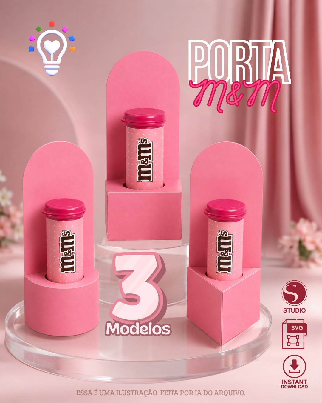 Molde Caixa Porta M&M - Imagem 1