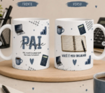 Dia dos Pais - Artes para Canecas no CANVA - Imagem 6
