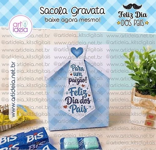 Sacola Gravata Dia dos Pais