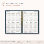 Agenda Masculina Horizontal 2027 2DPP - Imagem 2