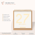 Calendário Pocket 2027 (14,8x14,8cm)
