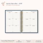 Agenda Masculina Horizontal 2027 2DPP - Imagem 3