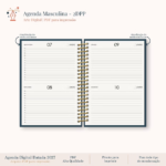 Agenda Masculina Horizontal 2027 2DPP - Imagem 4