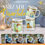 Amizade Divertida - Artes para Caneca