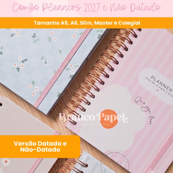 COMBO Planners 2027 (Branco Papel)