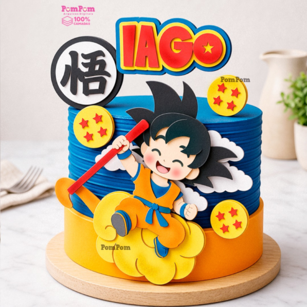 Goku - Topo de Bolo