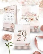 Kit Calendários 2027 de Mesa A5 A6 e Calendário Marca Página Refúgio (Bicho Papel) - Imagem 3