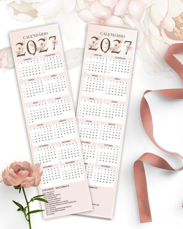 Kit Calendários 2027 de Mesa A5 A6 e Calendário Marca Página Refúgio (Bicho Papel) - Imagem 2