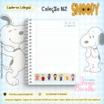 Caderno Colegial Coleção N2 Snoopy - Imagem 3