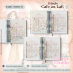 Caderno A5 Logins e Senhas Coleção Cafe au Lait - Imagem 2