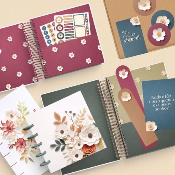 Coleção Flor de Papel 2027 – Capas – A5 + Mini