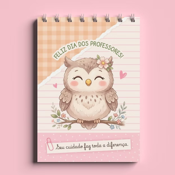 Bloco A6 – wire-o espiral – Dia dos Professores 2026
