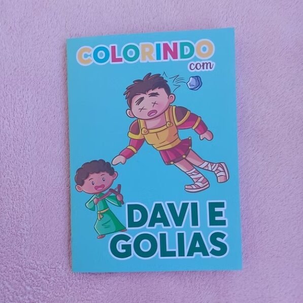 Davi E Golias – Mini Livro para Colorir