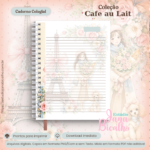 Caderno Colegial Coleção Cafe au Lait - Imagem 3