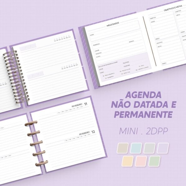 Agenda | 2DPP – Permanente / Não Datada – Mini (Nilmara)