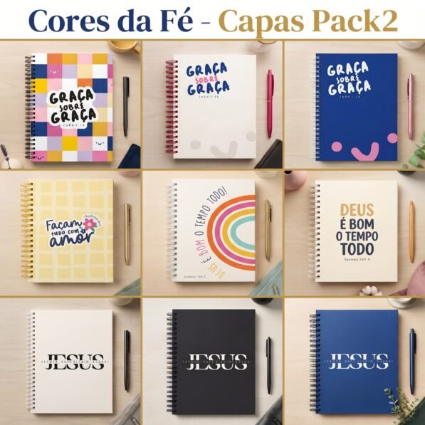 Cores da Fé – Capas A5 – Pack 2