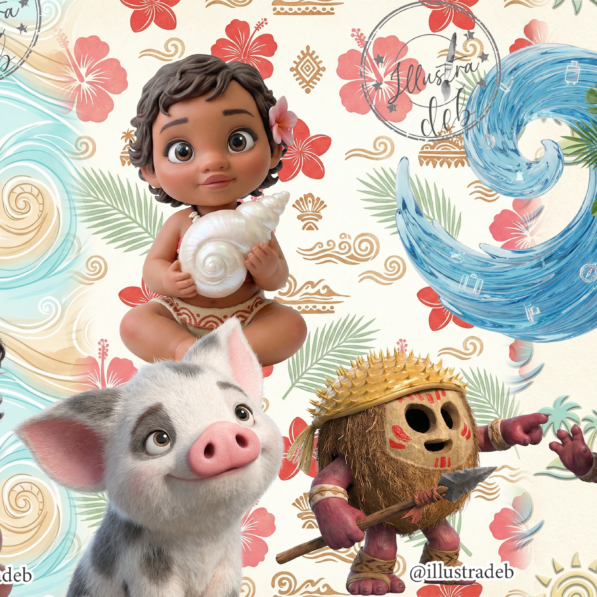 Moana Baby 3D – Kit Digital