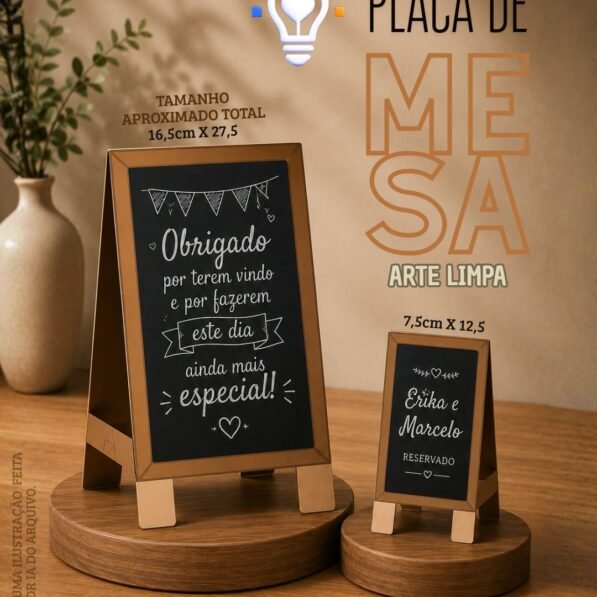 Moldes Mockups Placa de Mesa