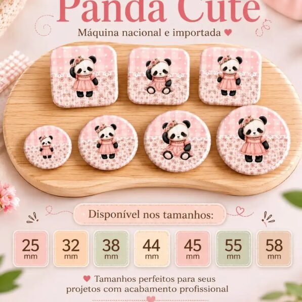 Coleção Bottons Panda