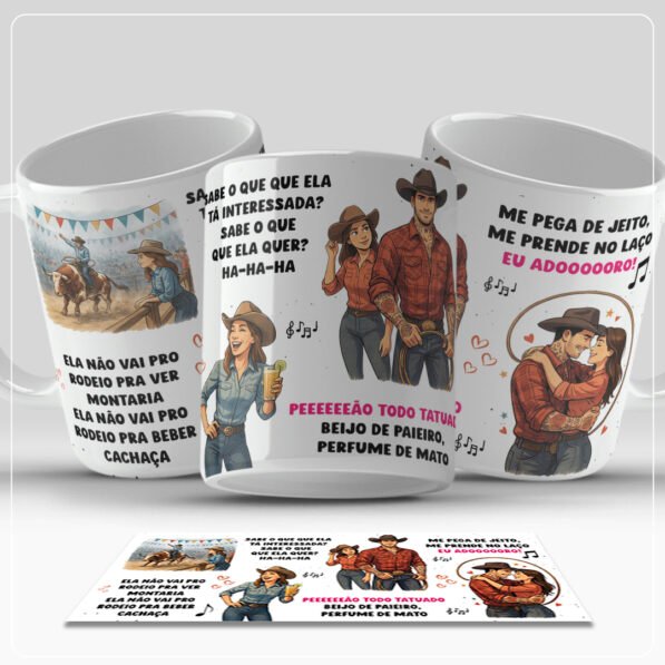 Peeeeeão todo tatuado - Arte Avulsa Caneca