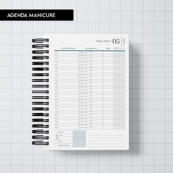 Agenda Manicure | Datado 2027