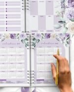 COMBO 8 Agendas 2027 e Permanente COM VERSÍCULOS e SEM VERSÍCULOS Violeta - Imagem 6