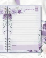 COMBO 8 Agendas 2027 e Permanente COM VERSÍCULOS e SEM VERSÍCULOS Violeta - Imagem 10