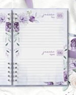 COMBO 8 Agendas 2027 e Permanente COM VERSÍCULOS e SEM VERSÍCULOS Violeta - Imagem 9