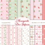 Moranguinho Doce Infância - Ilustrações Aquarela - Kit Digital - Imagem 6