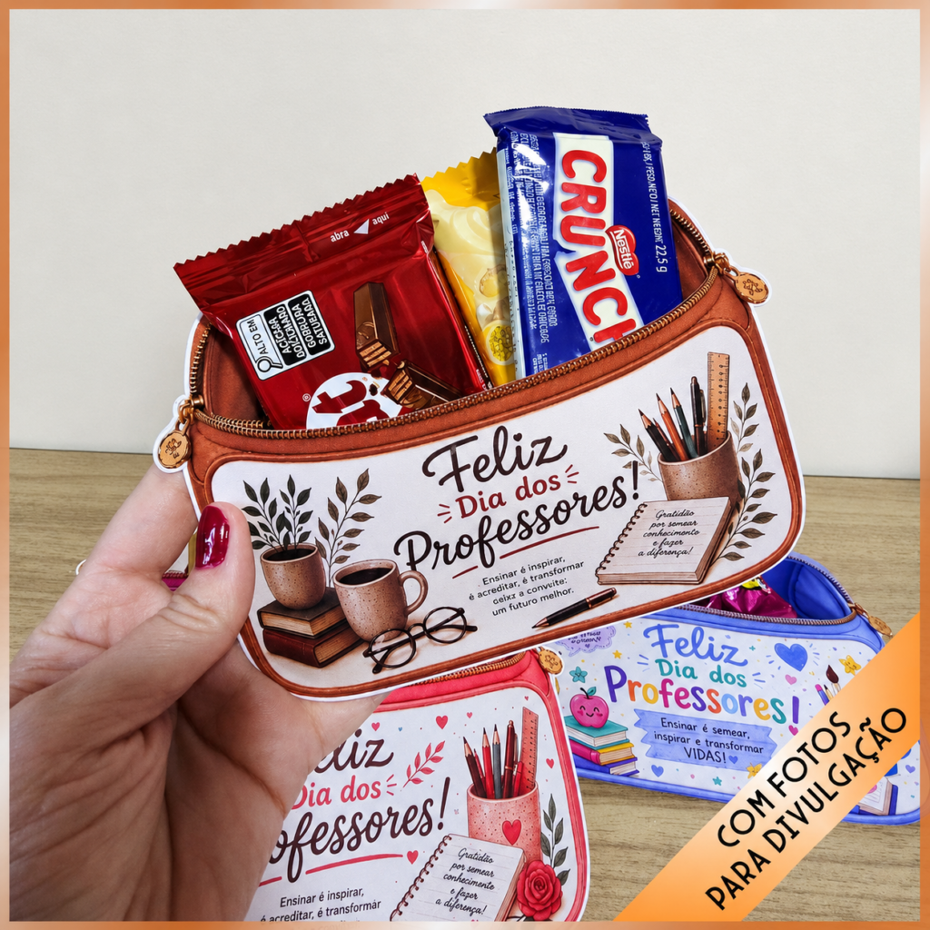 4 Estojos necessarie – Dia dos professores - Imagem 4