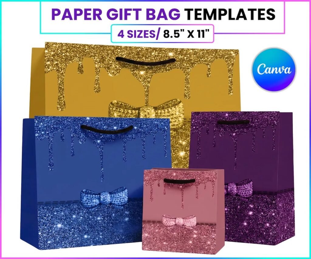 Moldes de Sacolas de Presente - Imagem 3