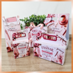 Kit 5 Embalagens presente em tons rosa – Dia dos professores