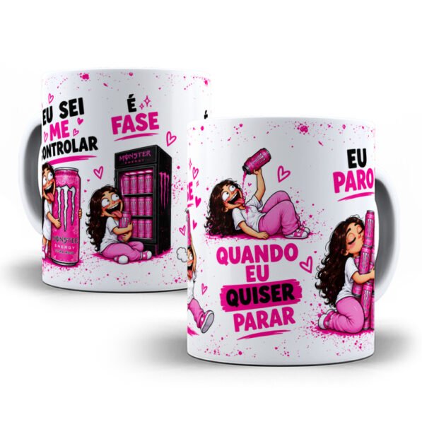 Eu Sei Me Controlar é Fase Bebidas – Arte Avulsa Caneca