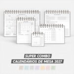 Super Combo Calendário de Mesa 2027