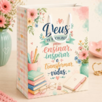 Pack encadernação - Dia dos professores - Rosa