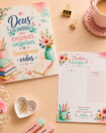 Pack encadernação - Dia dos professores - Rosa - Imagem 3