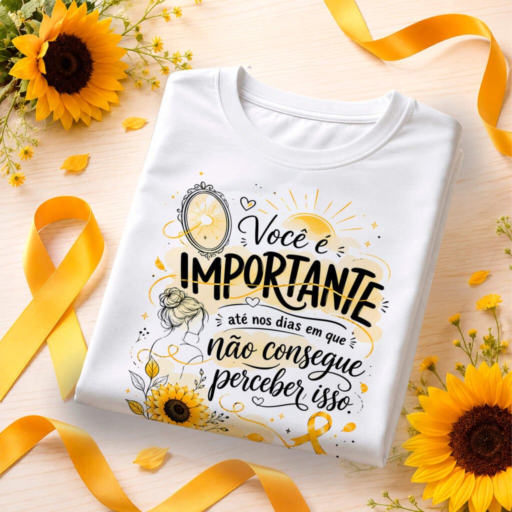 Setembro Amarelo - Artes Camisetas - Imagem 3