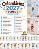 COMBO 2 Calendários 2027 - Santinhos