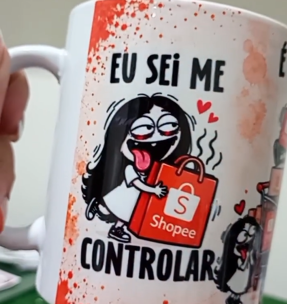 Eu sei me Controlar Lojas – Arte Avulsa Caneca