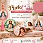Kit Bottons e Imãs Cristão e Evangélico para geladeira