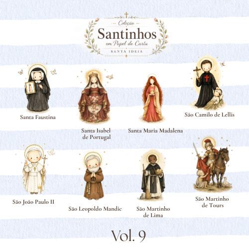 Kit Santos em Papel de Carta (Vol.9) — Santos da Misericórdia e da Caridade