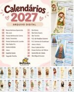 COMBO 1 Calendários 2027 - Santinhos