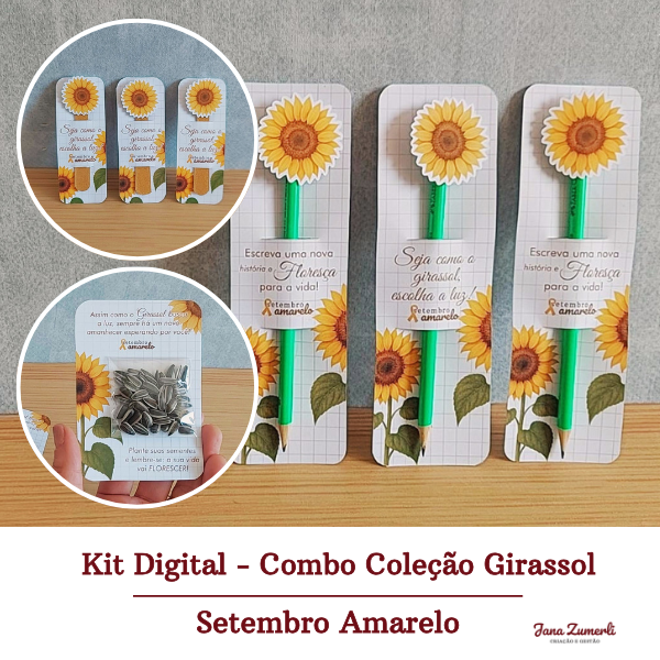 Coleção Girassol Setembro Amarelo - Imagem 1