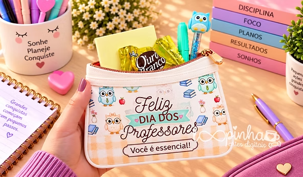 Estojo envelope – Dia dos Professores 2026