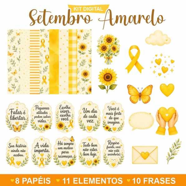 Setembro Amarelo 2026 – Kit Digital