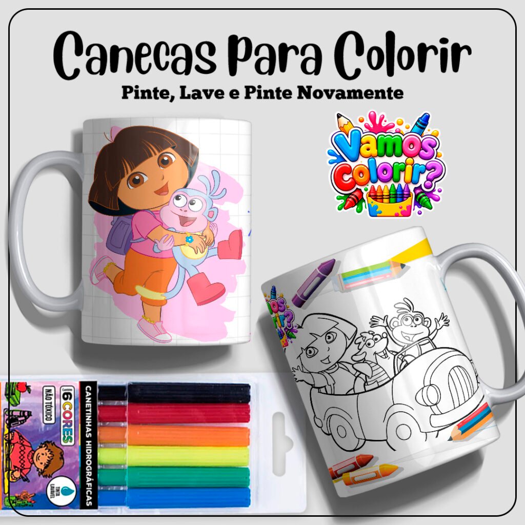 Coleção Dia das Crianças para colorir 2026 - Imagem 4